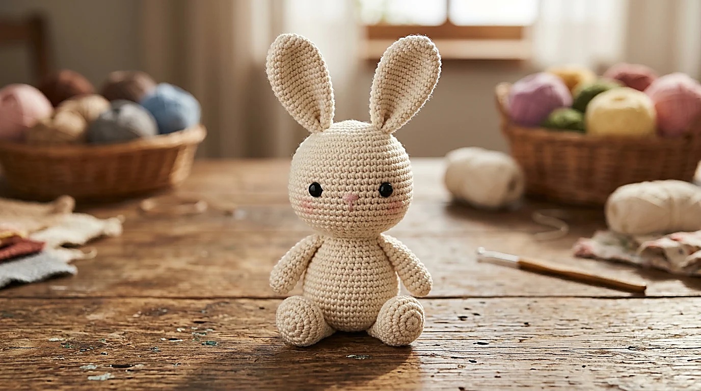 Patron Lapin Amigurumi au Crochet Facile : Doudou Débutant Étape par Étape